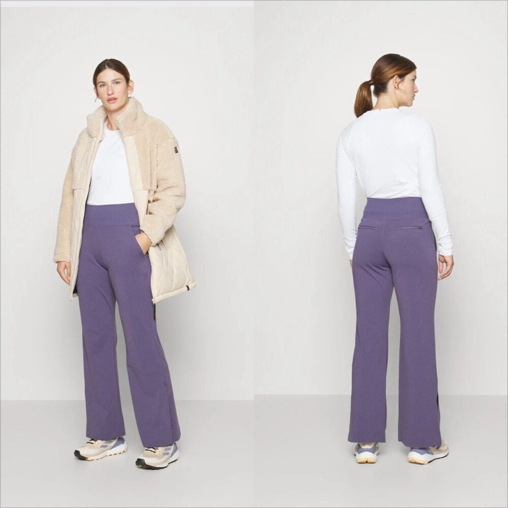 Athleta Venice Flare Pant Size Medium NWOT Nightfall Purple Sculptek